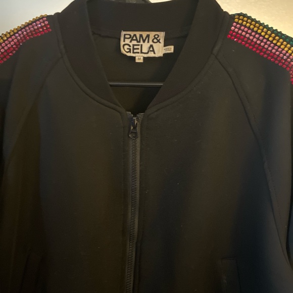 Pam & Gela black rainbow Bomber - Picture 5 of 6